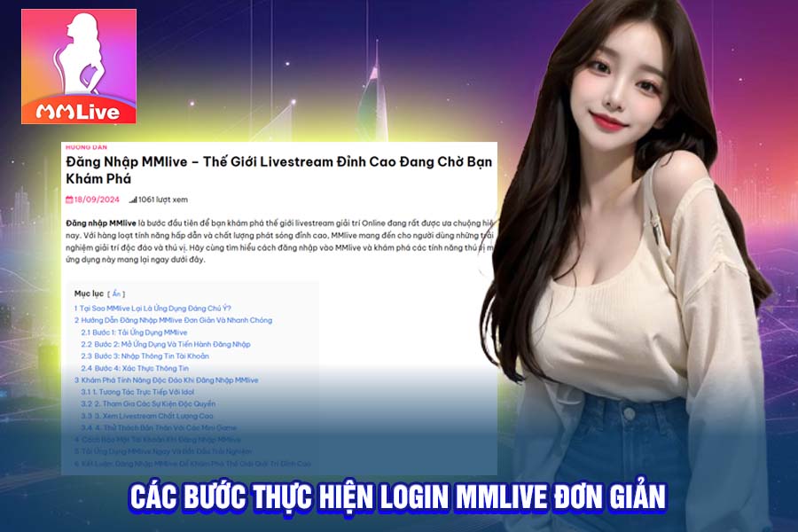 Các Bước Thực Hiện Login MMlive Đơn Giản