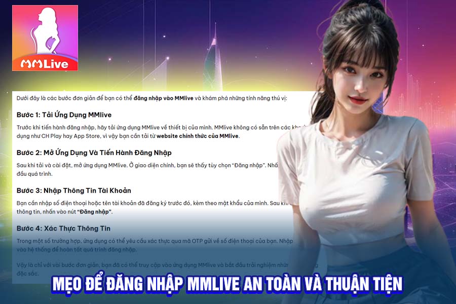 Mẹo Để Đăng Nhập MMlive An Toàn và Thuận Tiện